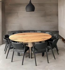 Image of a Timber Round Dining Table from Arranmore Furniture