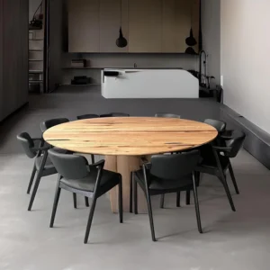 Esperance Dining Table - Explore contemporary elegance with the Cercle Dining Table by Arranmore Furniture. Featuring a unique three-pillar base design, this table exudes sophistication and modern charm, making it the perfect focal point for stylish dining spaces.