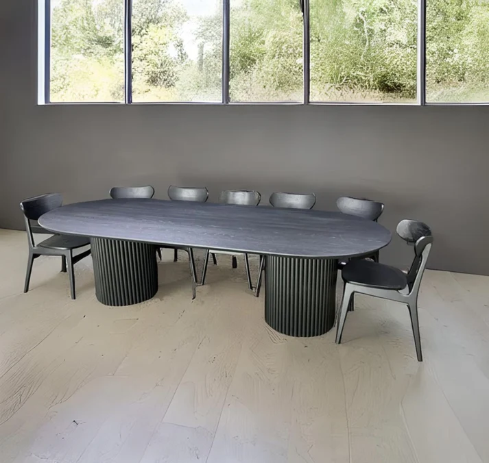 Somers Dining Table - Discover timeless elegance with the Ovale Dining Table by Arranmore Furniture. Crafted with exquisite detail, this table brings sophistication and charm to any dining space.