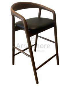 Milano Bar Stool - Walnut (1) Milano Bar Stool - A sleek and comfortable seating option by Arranmore Furniture, perfect for bars and kitchen counters.