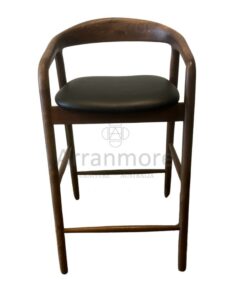 Milano Bar Stool - Walnut (2) Milano Bar Stool - A sleek and comfortable seating option by Arranmore Furniture, perfect for bars and kitchen counters.