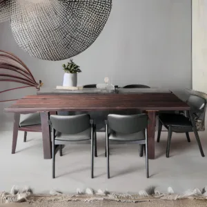 Image of Cambia Dining Table by Arranmore Furniture, showcasing its sleek U Leg design in a modern dining setting.