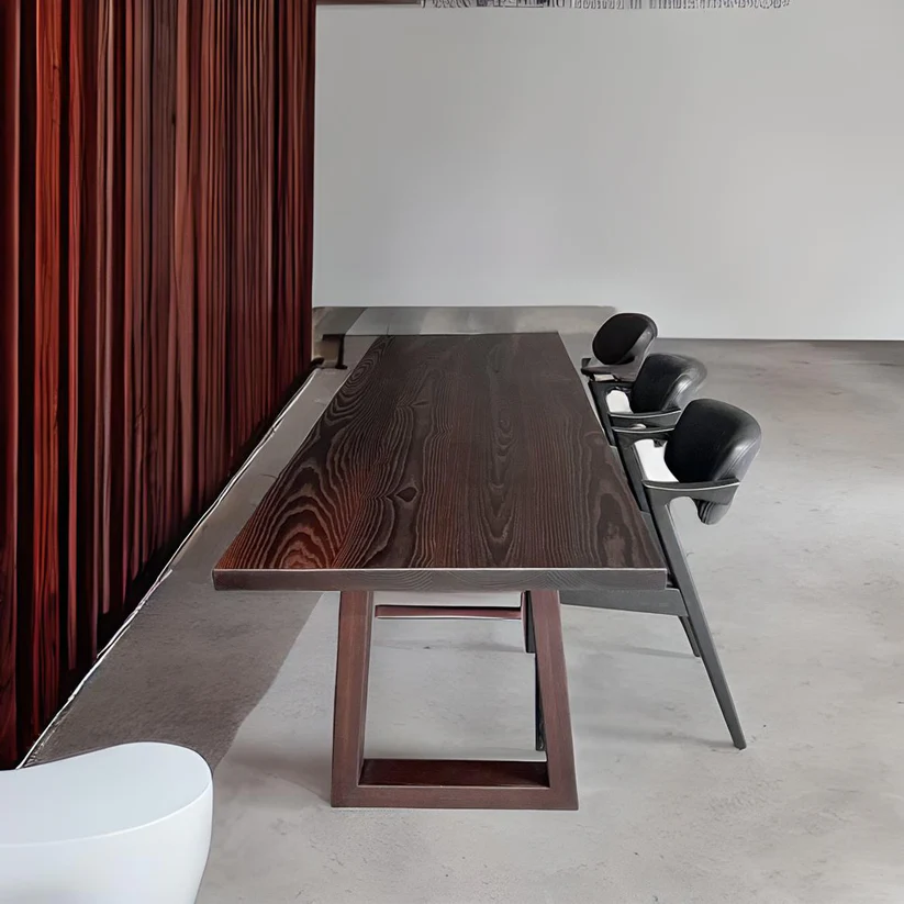Image of Cambia Dining Table by Arranmore Furniture, showcasing its sleek U Leg design in a modern dining setting.