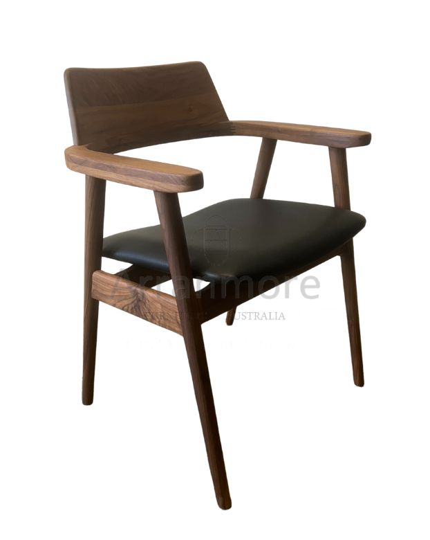 Stylish C44 walnut dining chair