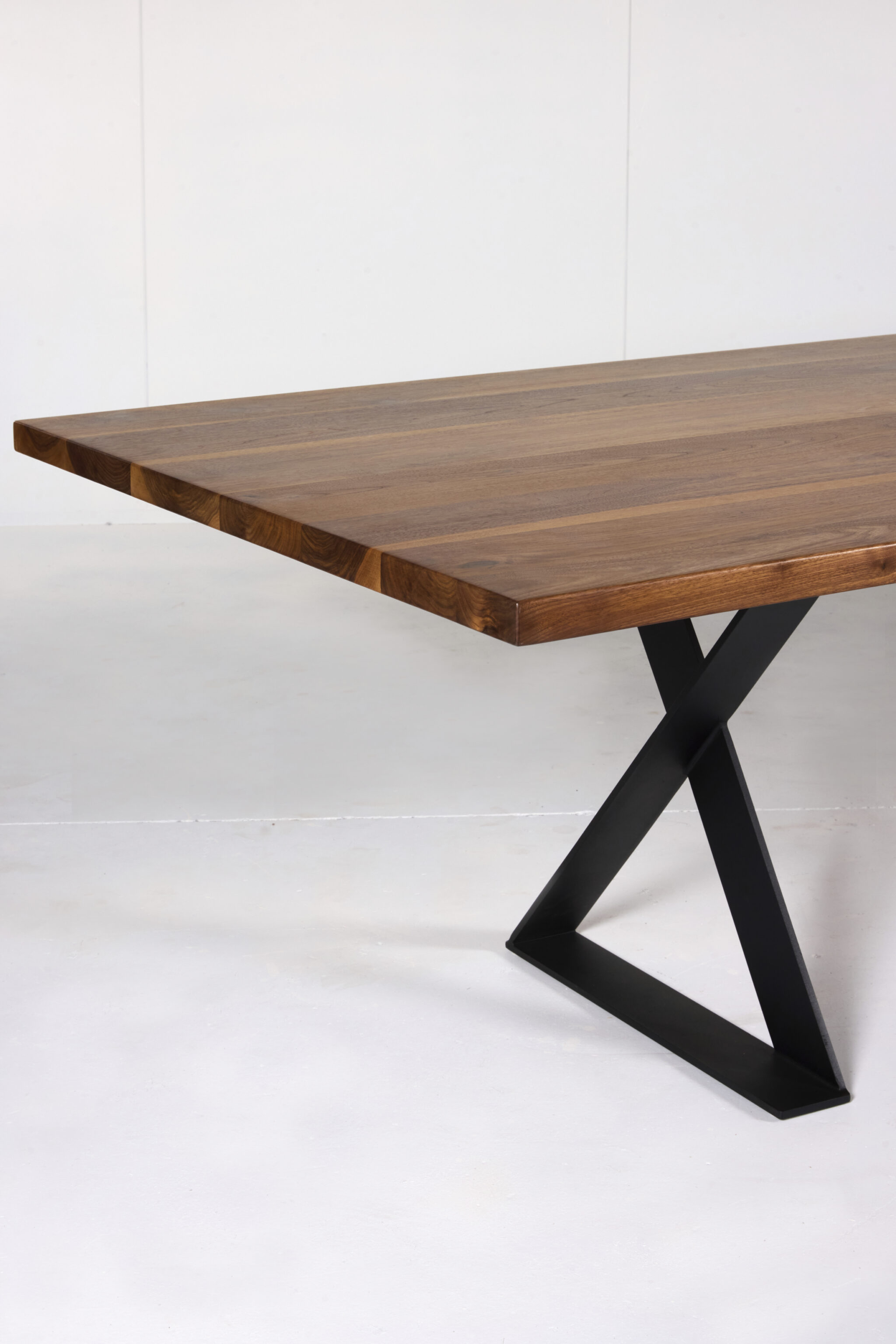 Image of Ballarat Dining Table by Arranmore Furniture, showcasing its sleek X Leg design in a modern dining setting.